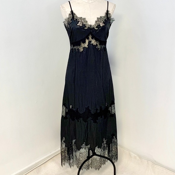 Robert Rodriguez S/M Peekaboo Lace Dress Black LBD - Picture 8 of 8